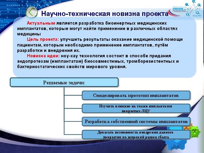 Новизна проекта